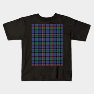 Fletcher Modern Plaid Tartan Scottish Kids T-Shirt